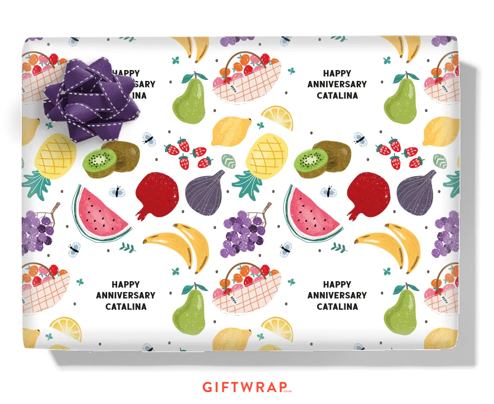 Fruits Personalised Wrapping Paper