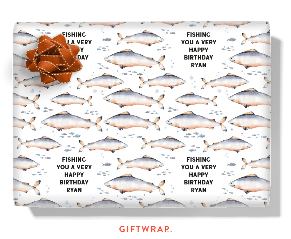 Big Catch Personalised Wrapping Paper