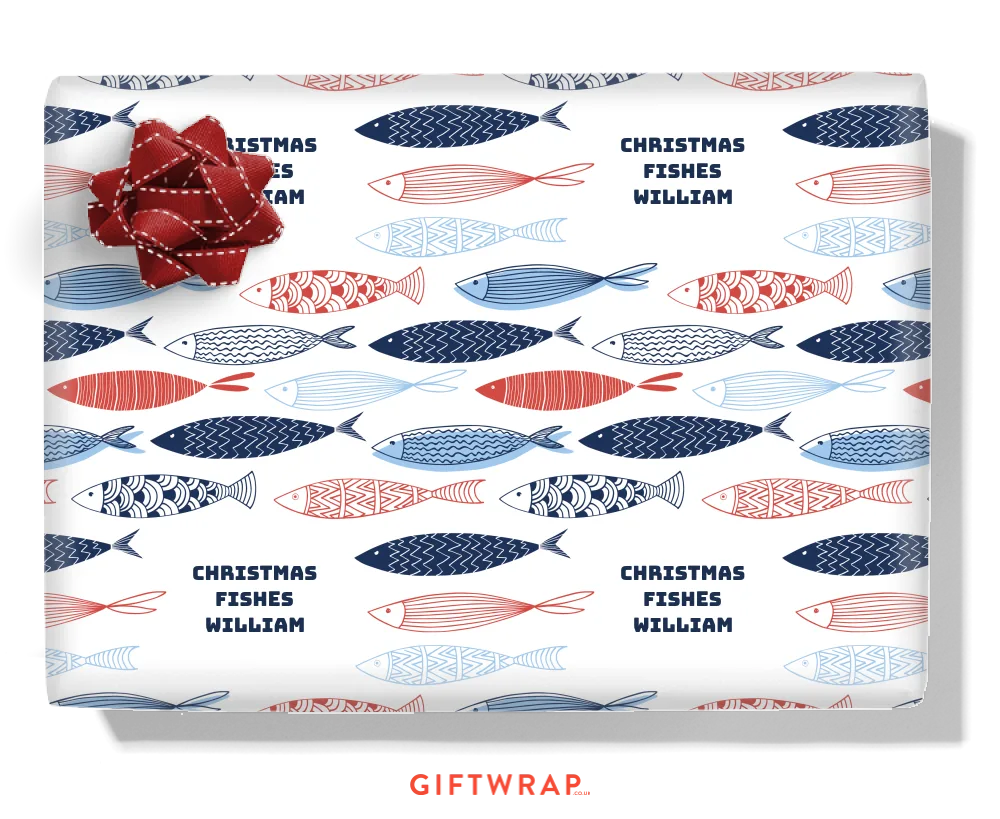Fish Personalised Wrapping Paper