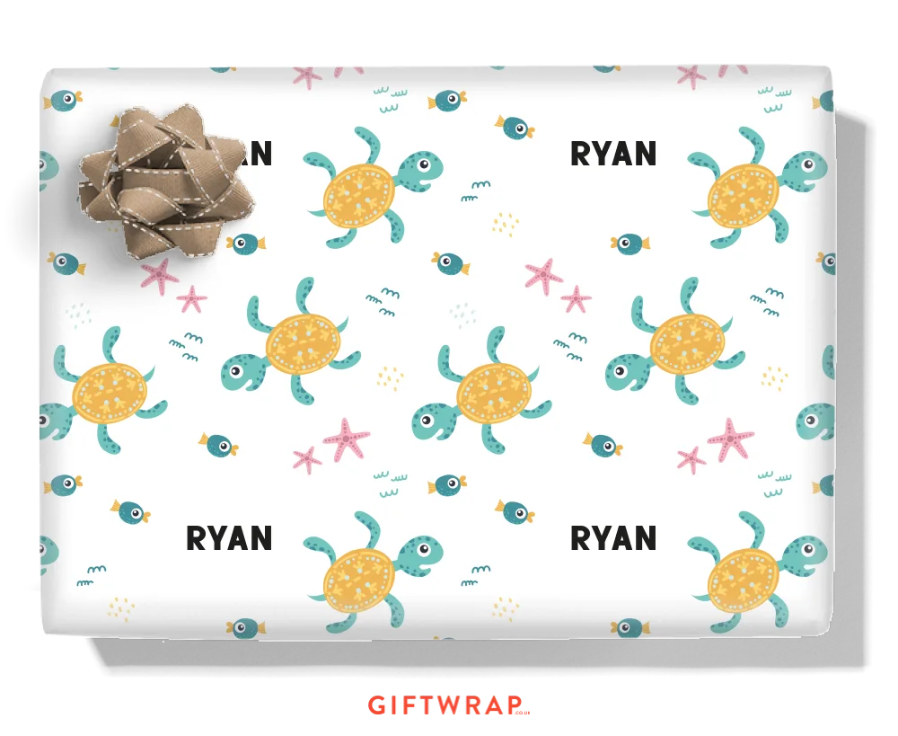 Turtles Personalised Wrapping Paper