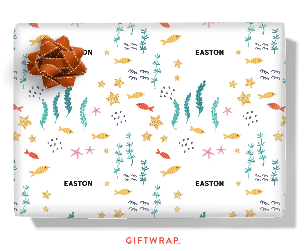 Under The Sea Personalised Wrapping Paper