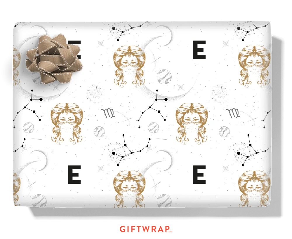 Virgo Personalised Wrapping Paper