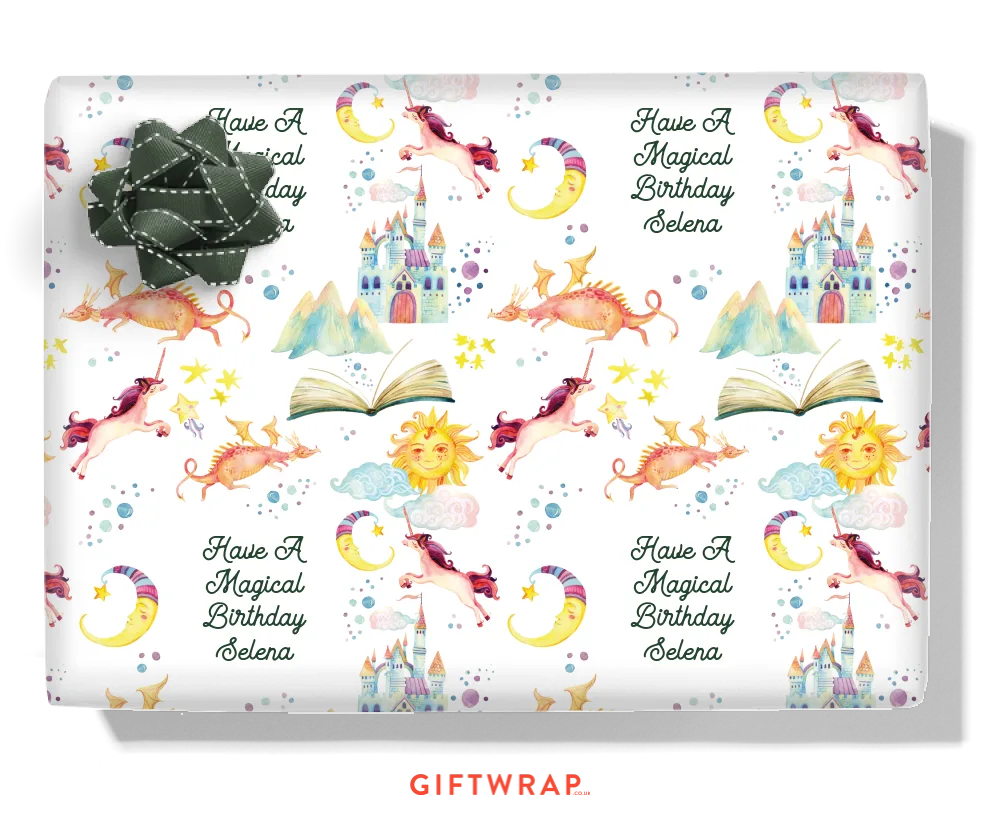 Fairytale Personalised Wrapping Paper