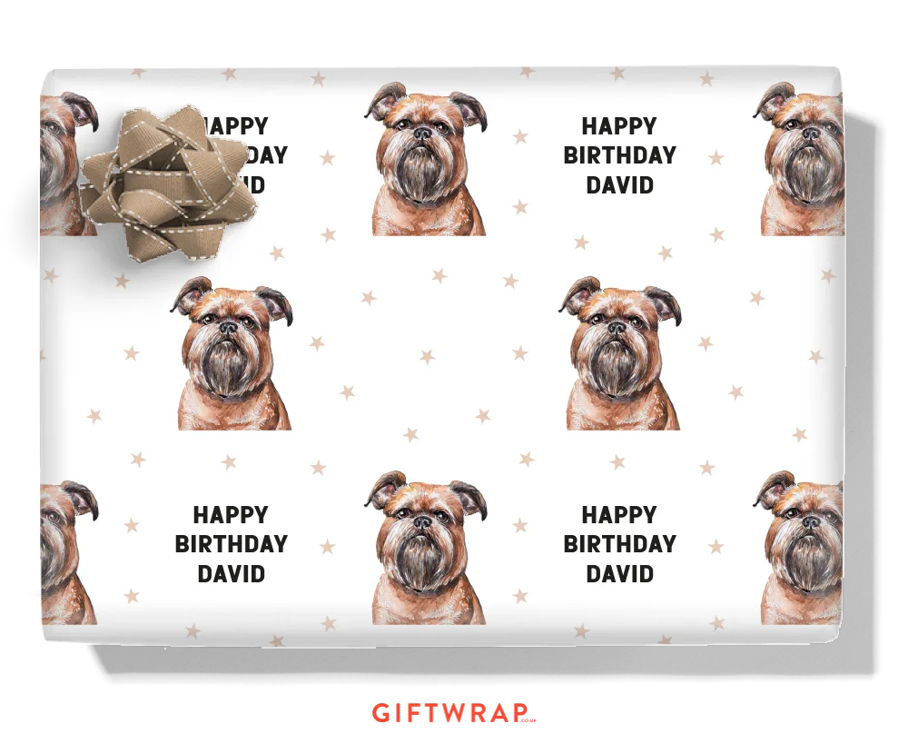 Brussels Griffon Personalised Wrapping Paper
