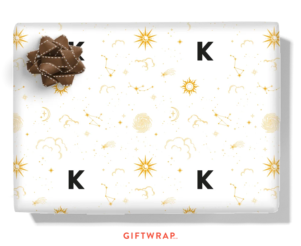 Clouds & Stars Personalised Wrapping Paper