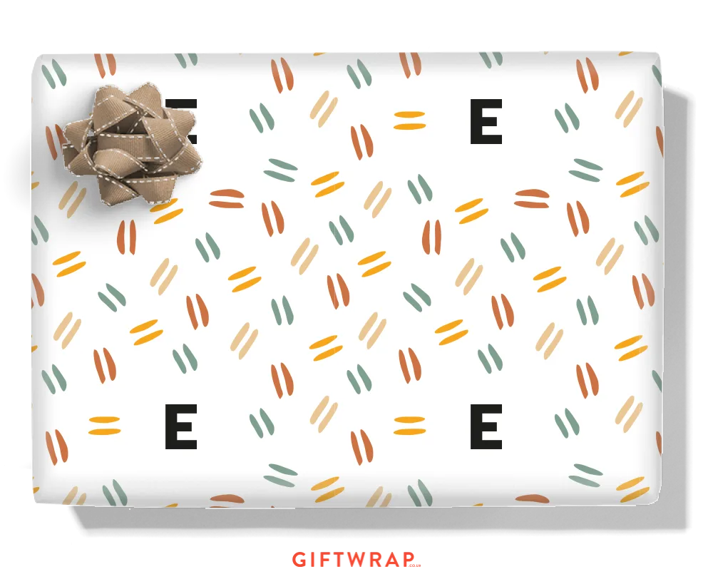 Paint Strokes Personalised Wrapping Paper