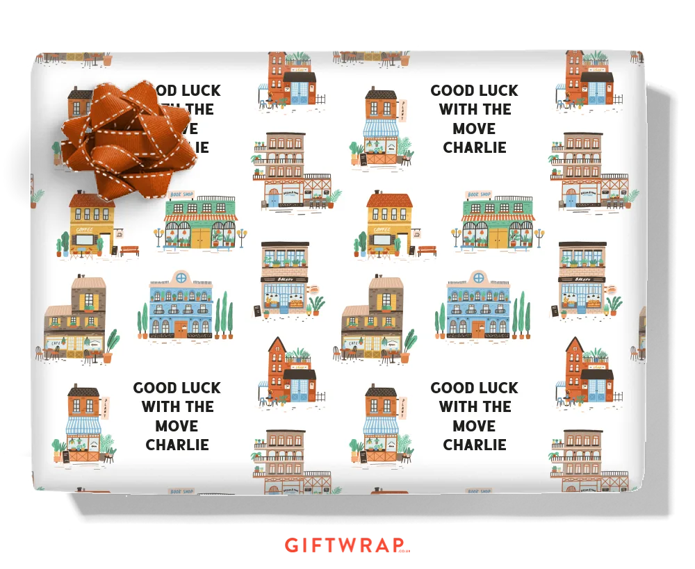 High Street Personalised Wrapping Paper