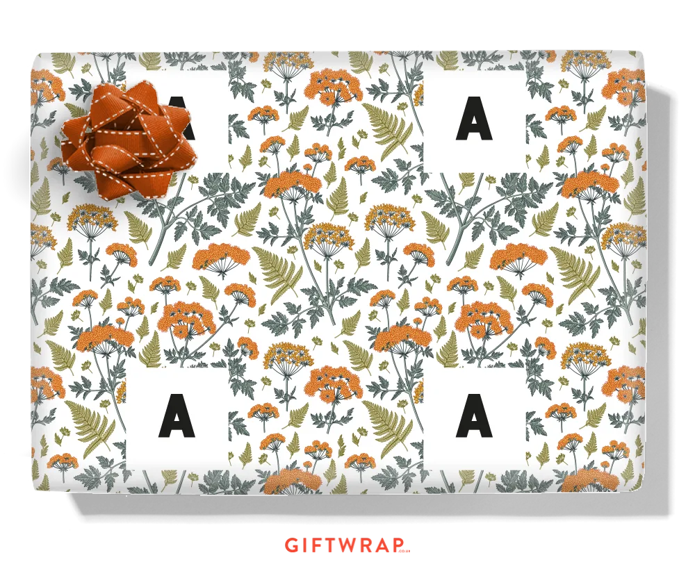 Vintage Blooms Personalised Wrapping Paper
