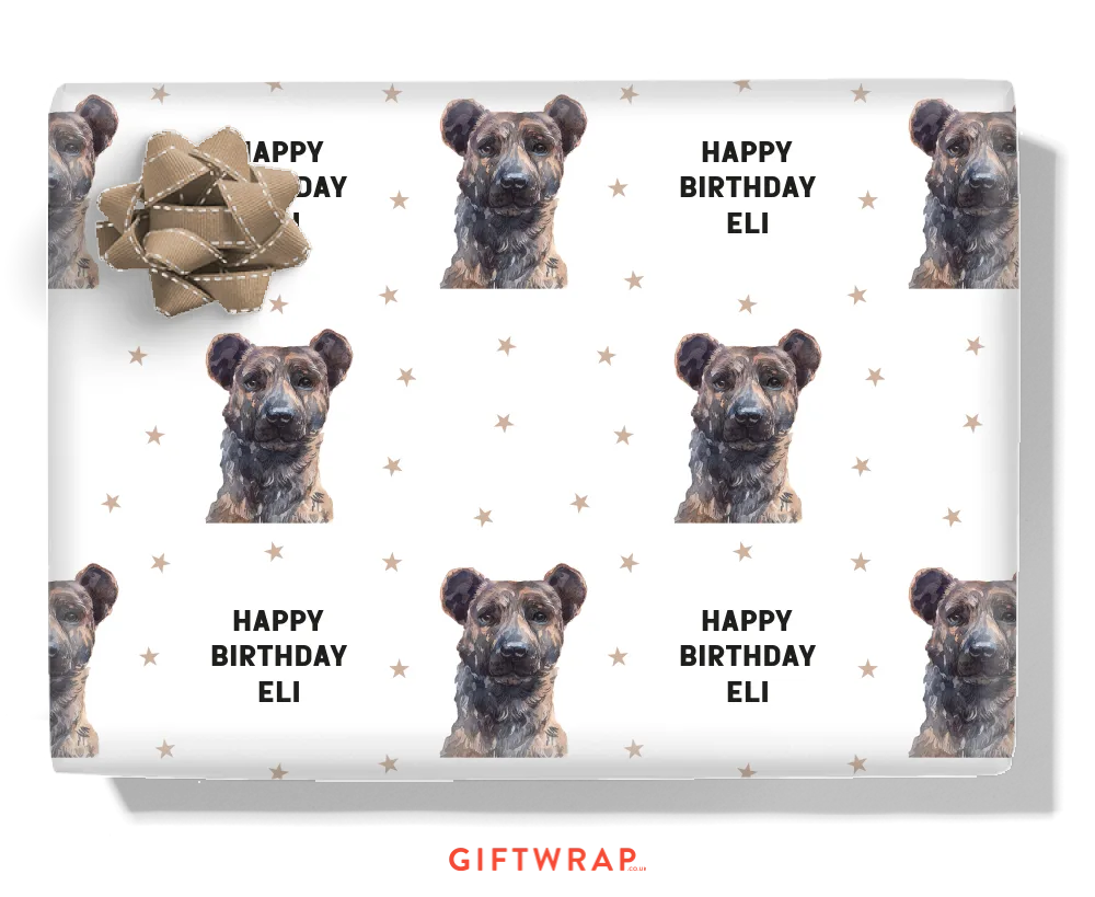 Azores Cattle Dog Personalised Wrapping Paper