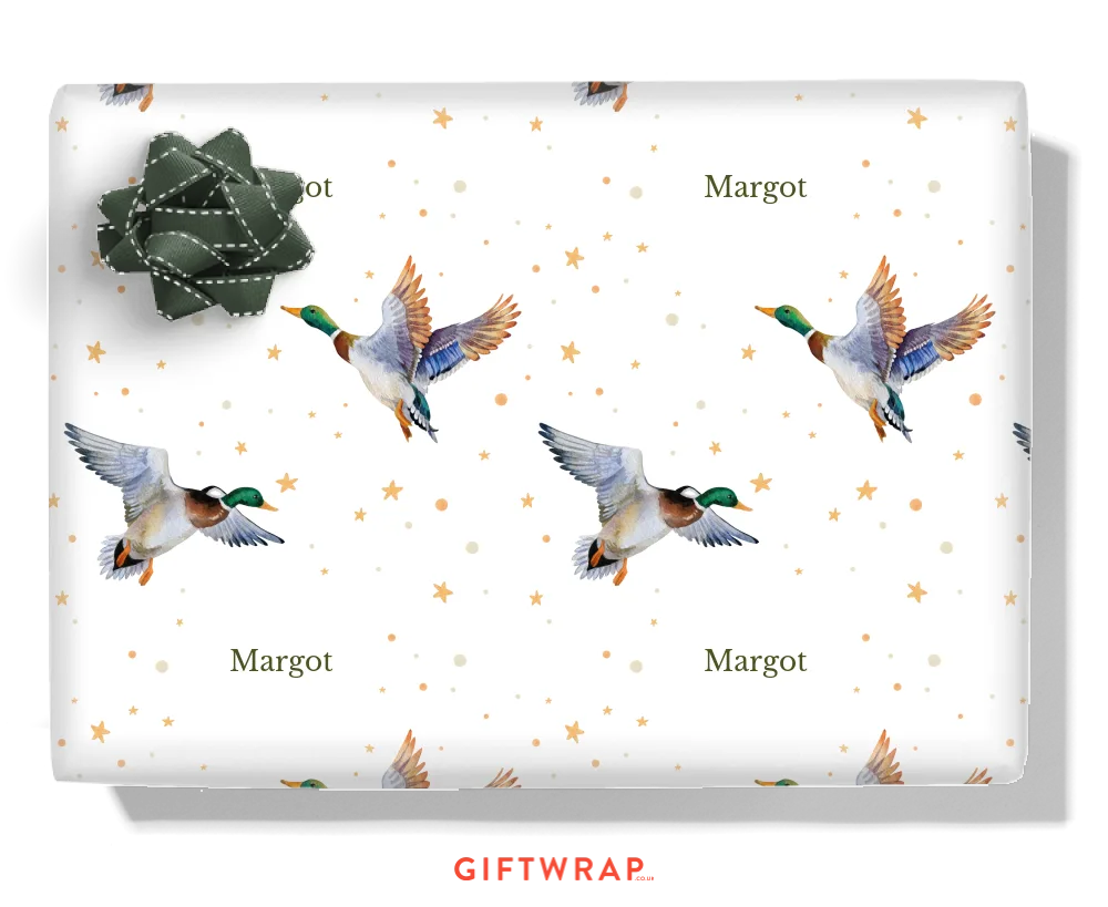 Ducks Personalised Wrapping Paper