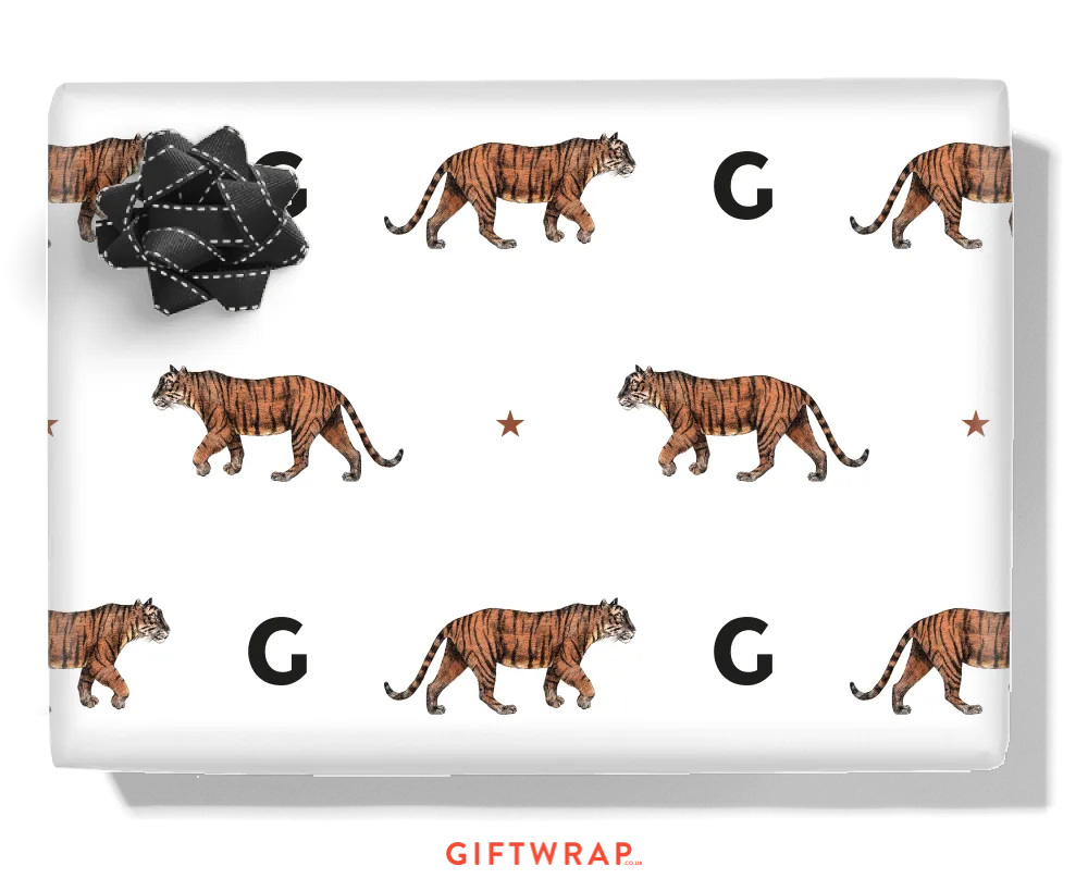 Tiger Personalised Wrapping Paper