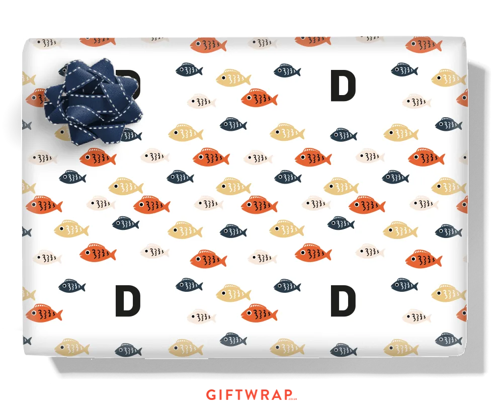 Fishes Personalised Wrapping Paper