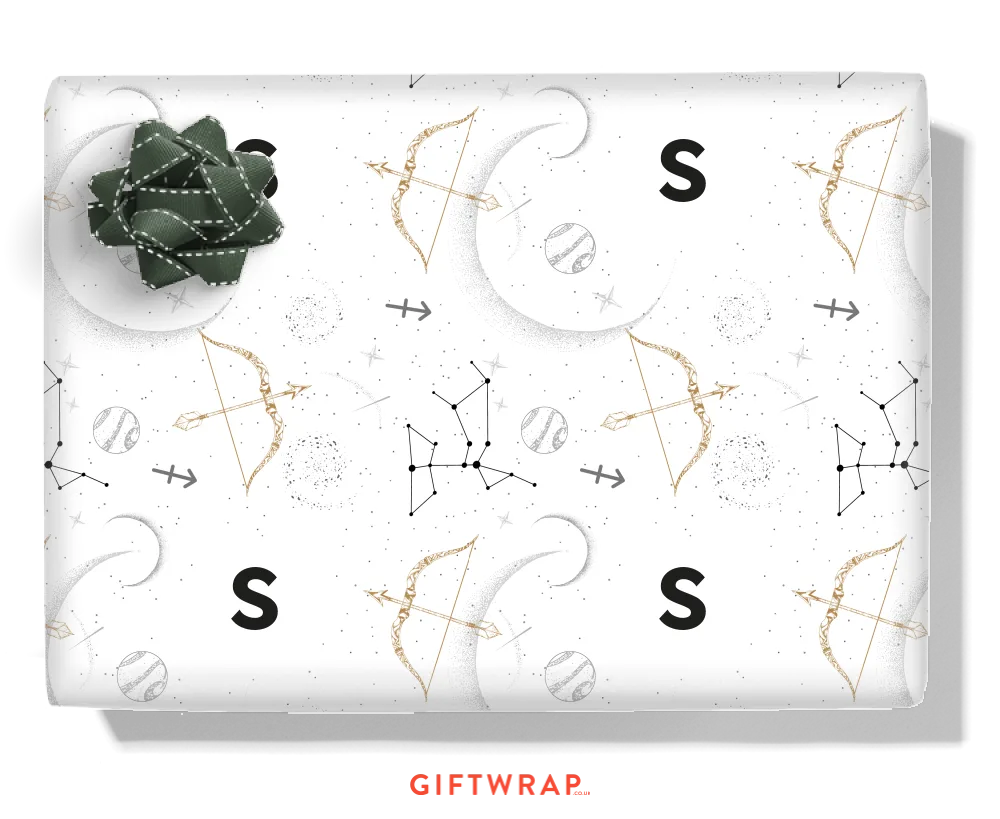 Sagittarius Personalised Wrapping Paper