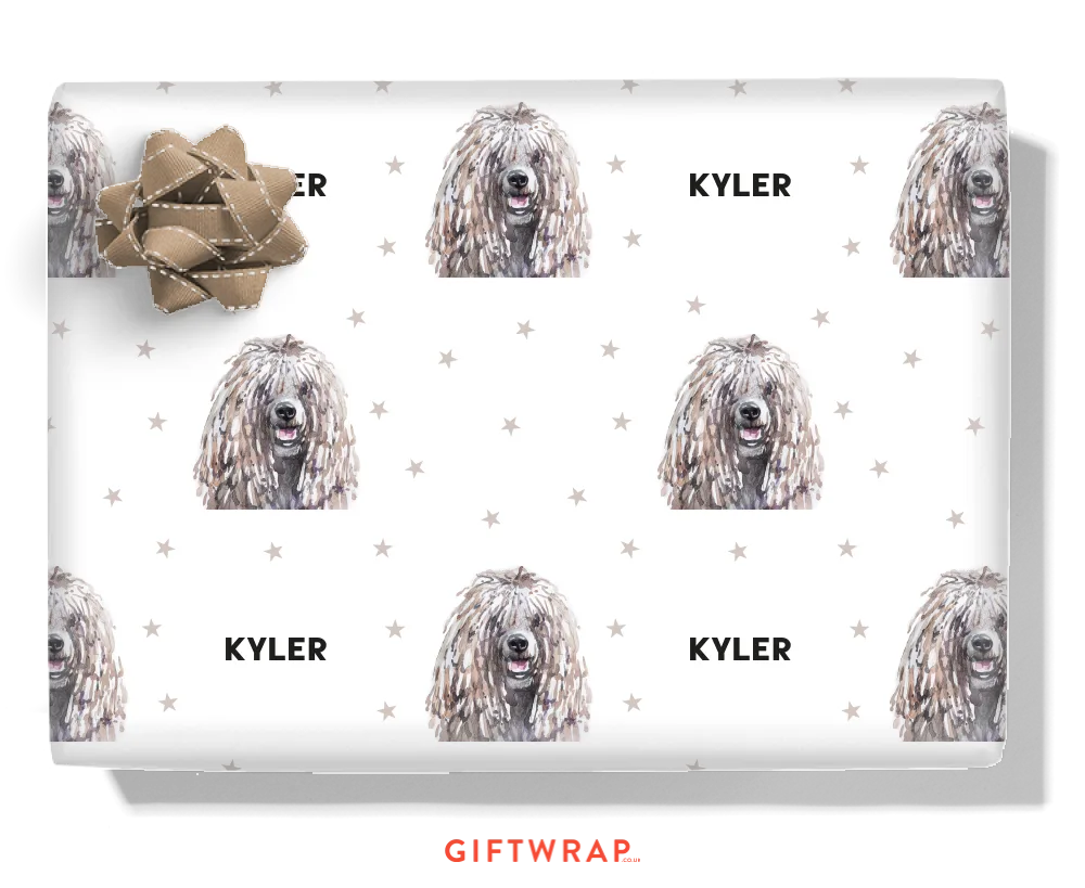 Komondor Personalised Wrapping Paper
