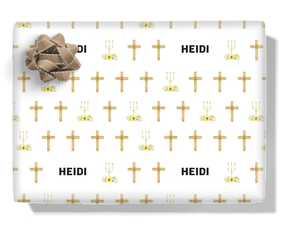 Religious Candle & Cross