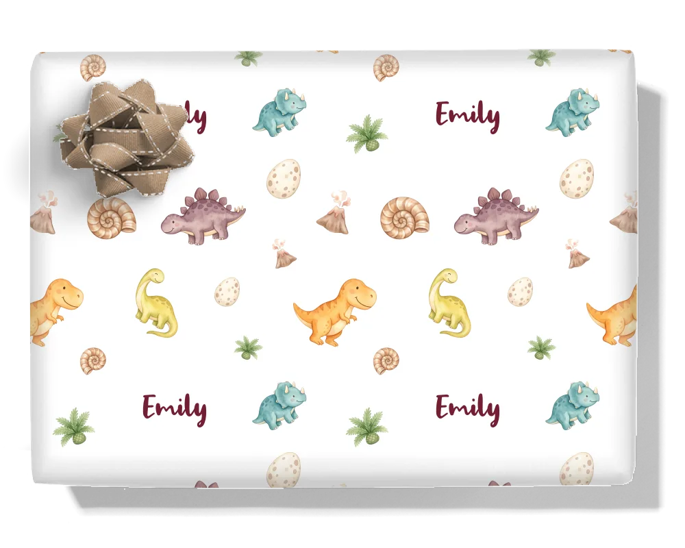 Gingerbread and Santa wrapping paper