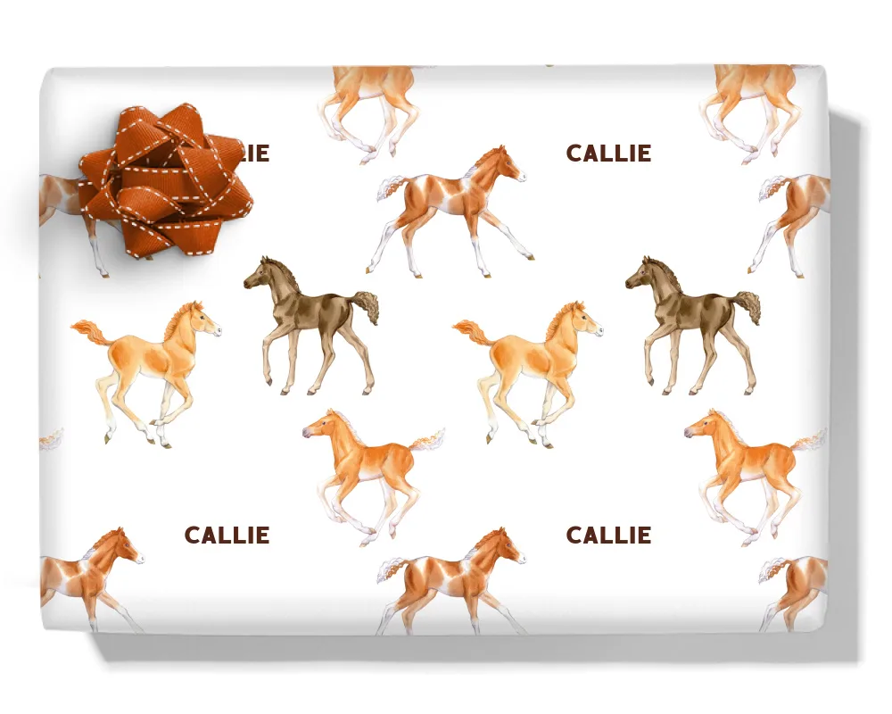 Foals Personalised Wrapping Paper