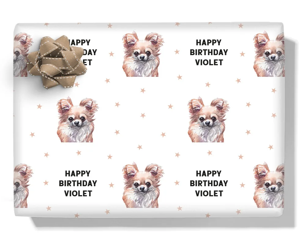 Chihuahua Personalised Wrapping Paper