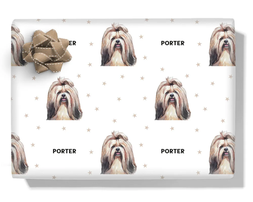 Shih Tzu Personalised Wrapping Paper