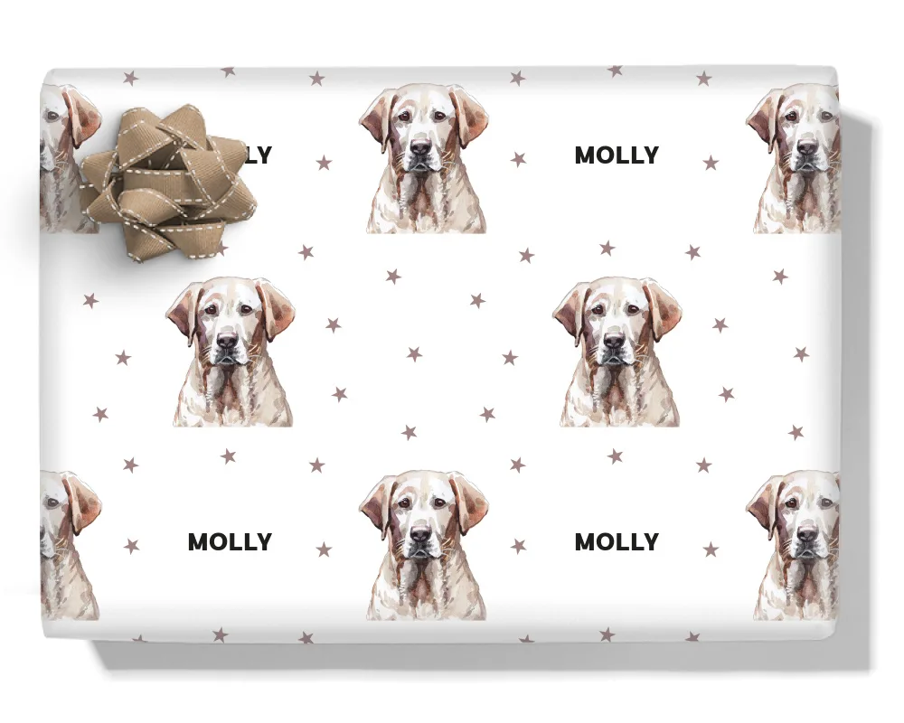 Labrador Personalised Wrapping Paper